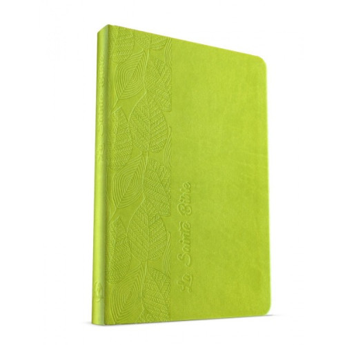 Bible 995, souple, vert motif feuilles