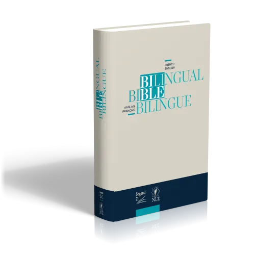 Bilingue français/anglais Bible Segond 21/NLT - bleu couverture rigide