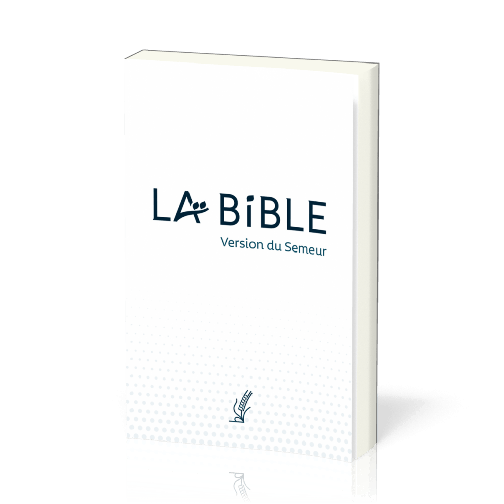 Bible Semeur, couverture souple blanche, tranche blanche