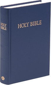 BIBLE ANGL. 31A BLEU PETIT FORMAT RELIEE BLEUE