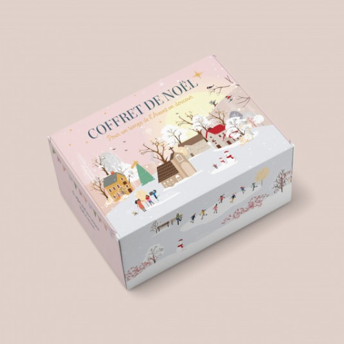 Coffret de l'Avent pour préparer Noël : 24 cartes de méditation, 24 sachets pour infusions et 1 tasse