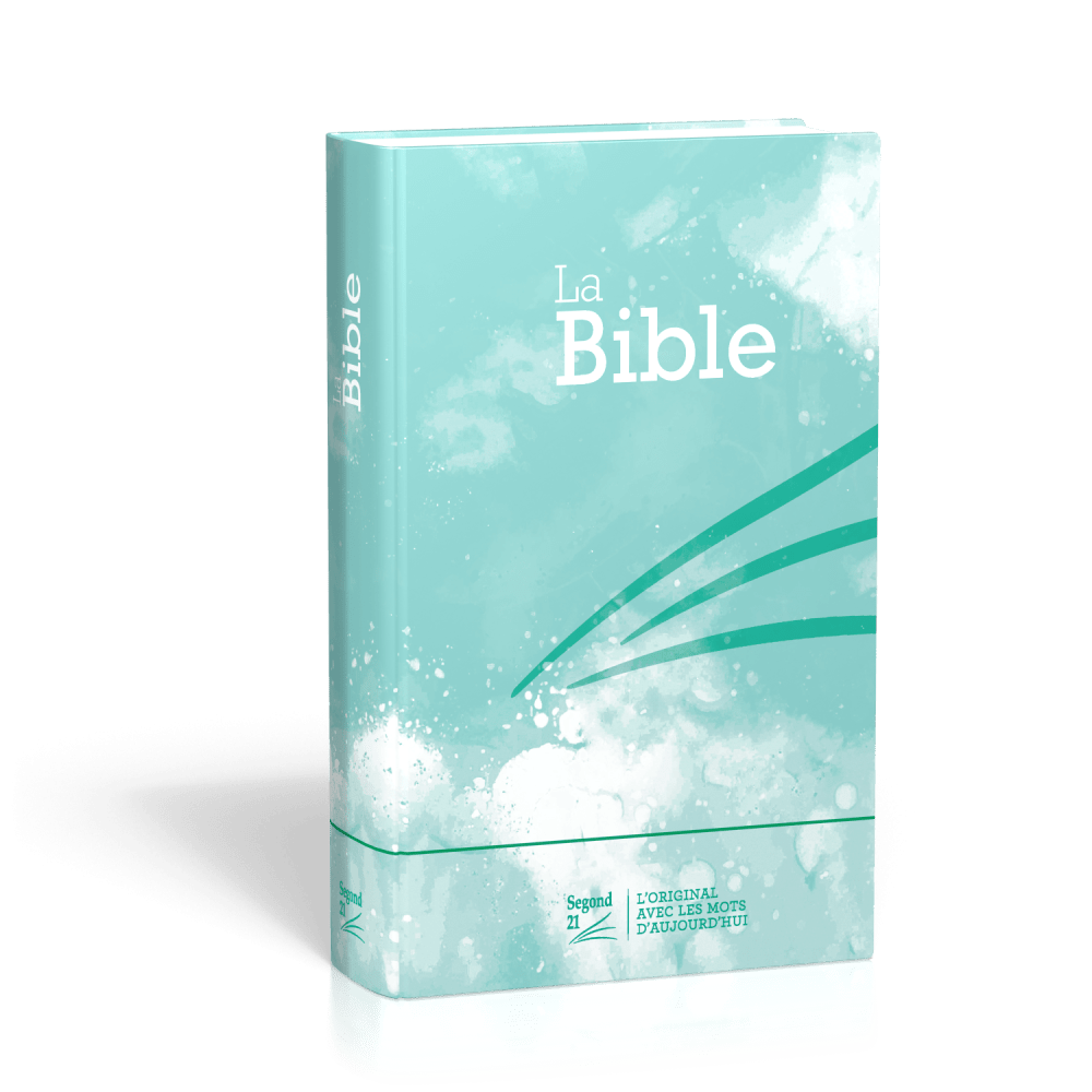 Bible Segond 21 compacte - couverture rigide motif blue turquoise