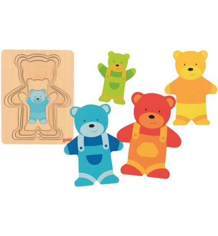 Puzzle 5 couches ours