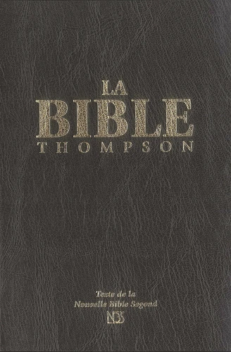 Bible Thompson NBS rigide noir onglets