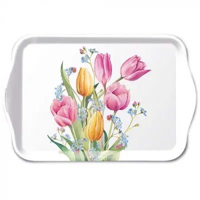 Plateau petit Bouquet de tulipes