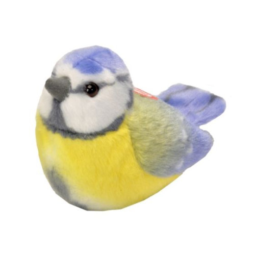 Peluche Mésange bleue avec son chant