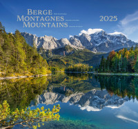 Calendrier Montagnes - trilingue, poster mural