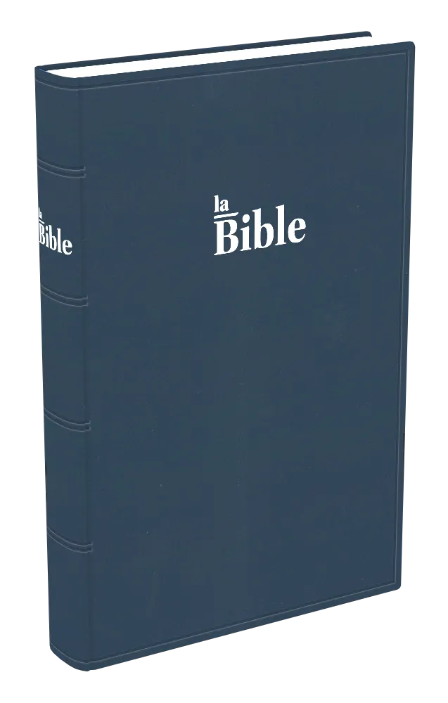 Bible grand format, souple bleu - traduction Darby