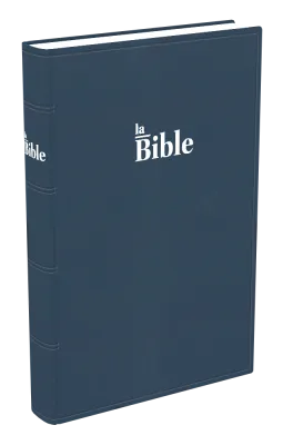 Bible grand format, souple bleu - traduction Darby