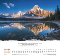 Calendrier Montagnes - trilingue, poster mural