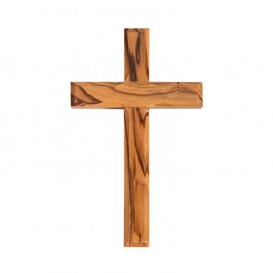 Croix en bois d'olivier - à suspendre