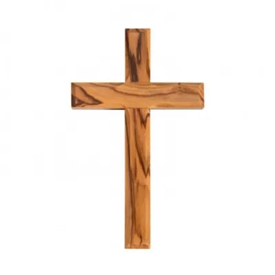 Croix en bois d'olivier - à suspendre