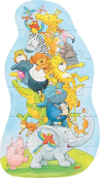 Puzzle XXL, 17 pcs, tour d'animaux