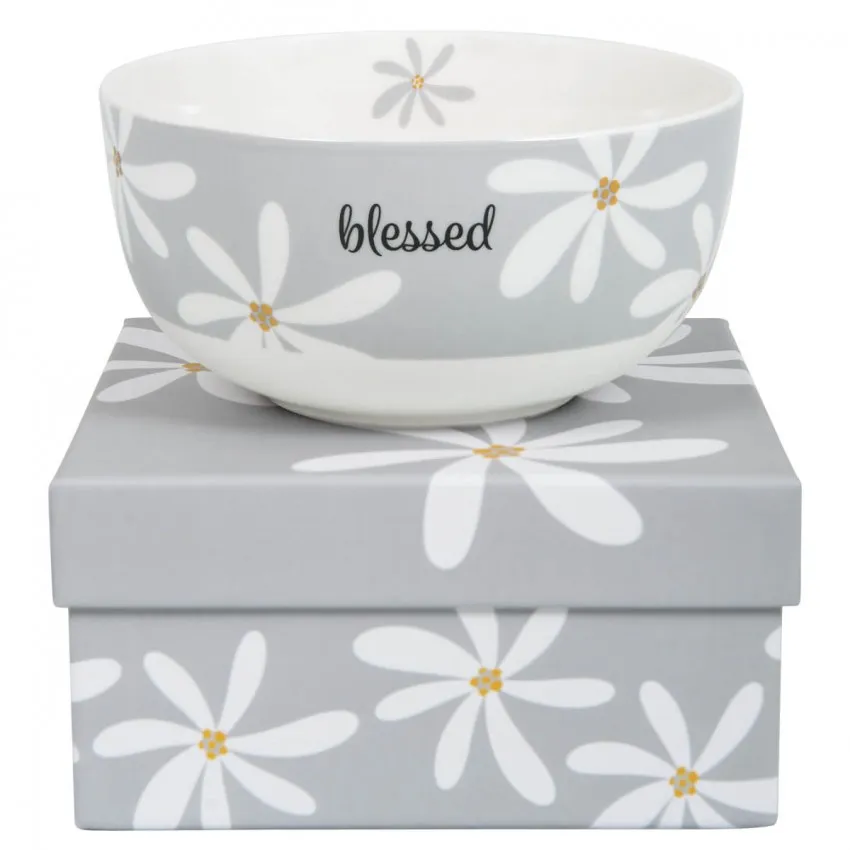 Bol de céréales en porcelaine "Blessed"