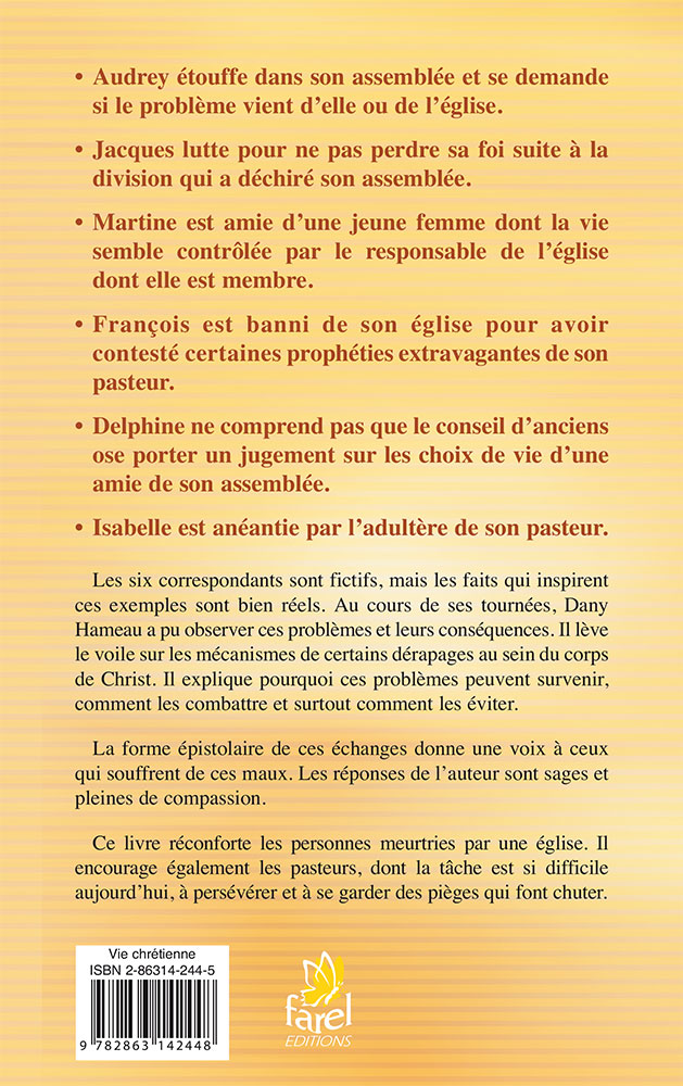 LETTRES OUVERTES A DES CHRETIENS BLESSES (ET A LEURS PASTEURS)