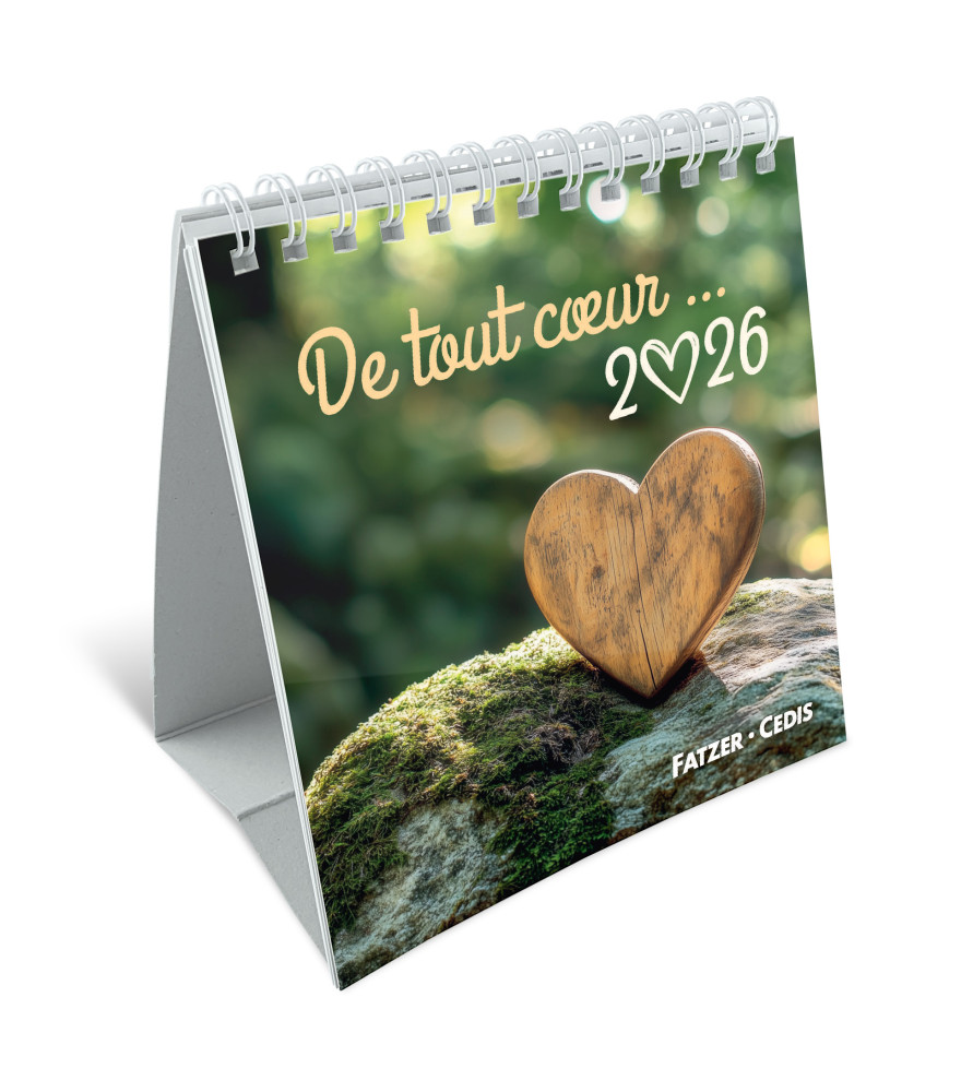 Calendrier 2026 'De tout coeur'