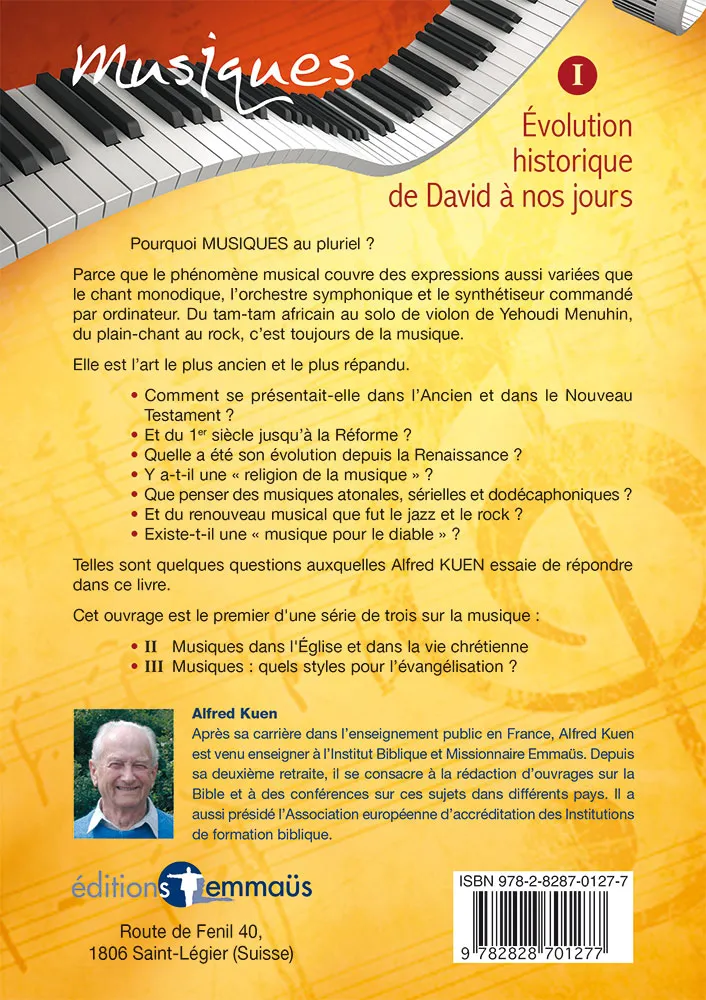MUSIQUES I - EVOLUTION HISTORIQUE DE DAVID A NOS JOURS