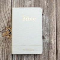 Bible Segond 21 compacte (Premium Style) - couverture souple toile blanche, tranches dorées et ongle