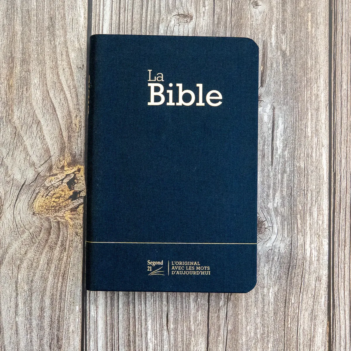 Bible Segond 21 compacte  (Premium style) - Couverture souple bleu marine