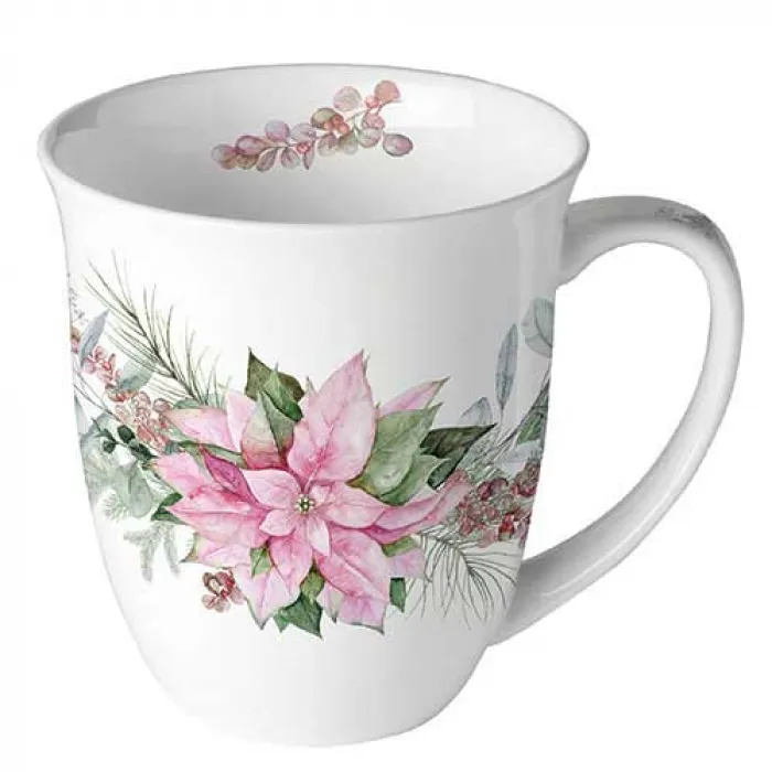 Mug 0.4 L  Etoile de Noël rose