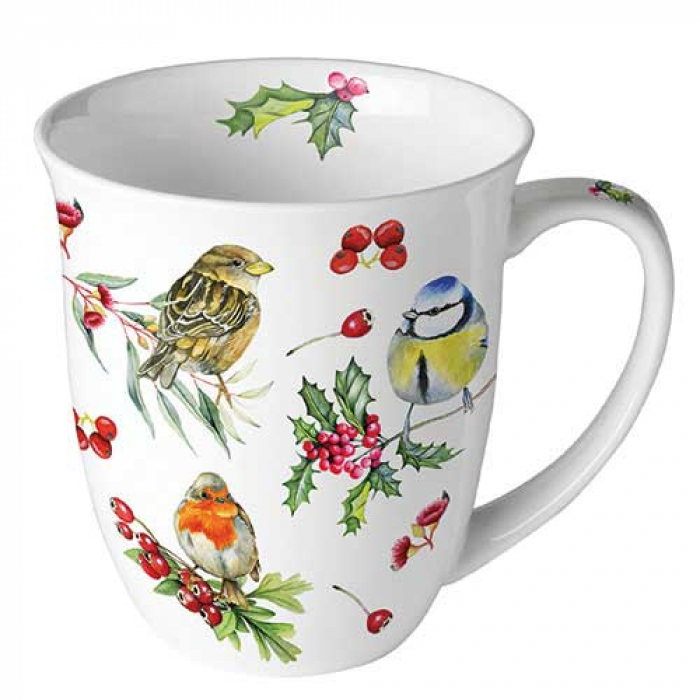 Mug 0,4 L  Oiseaux en hivers