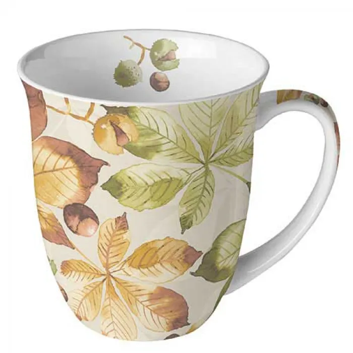 Mug 0.4 L  Châtaignier feuilles et fruits