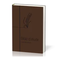 Bible d'étude Semeur 2015 couverture souple brune tranche blanche