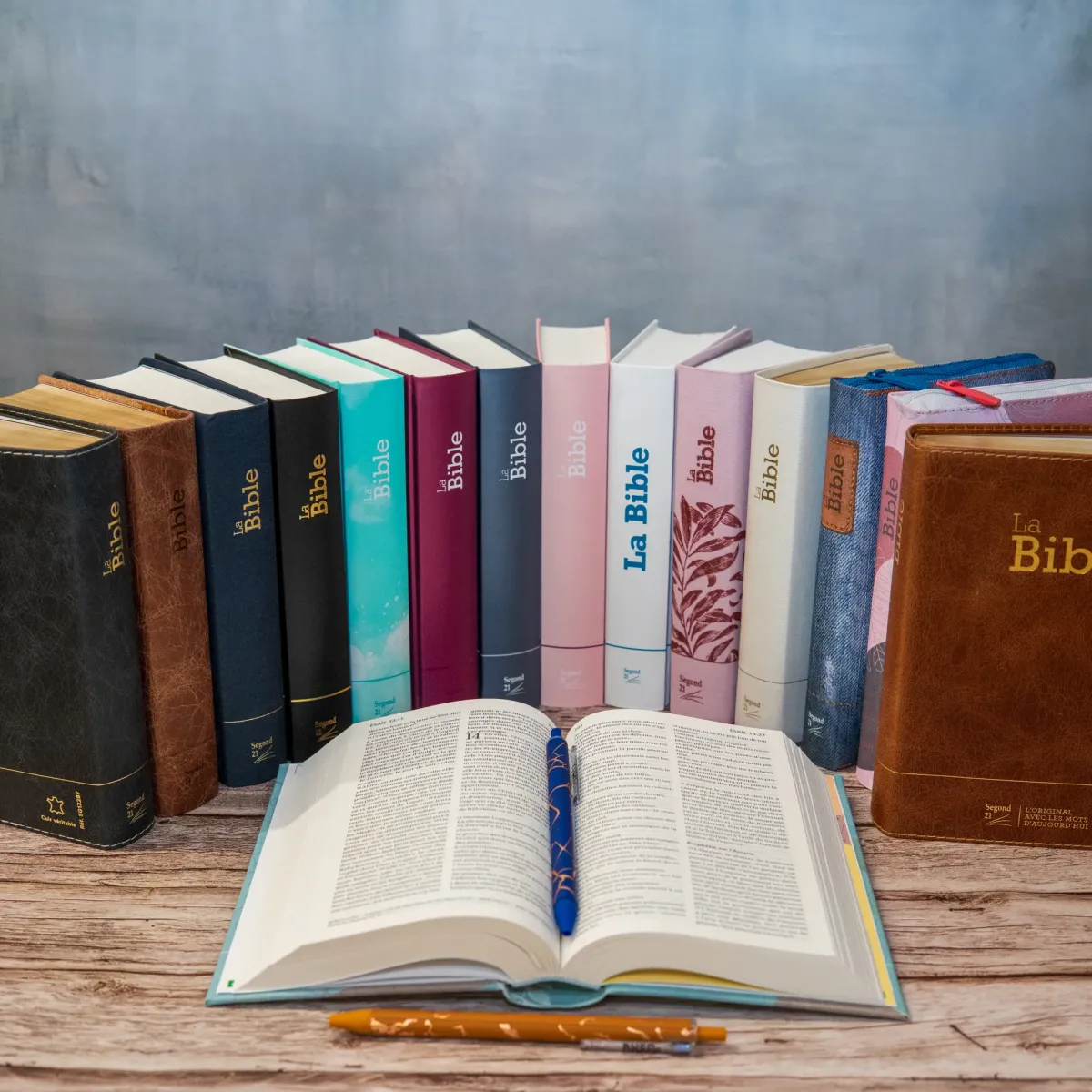 Bible Segond 21 compacte  (Premium style) - Couverture souple bleu marine