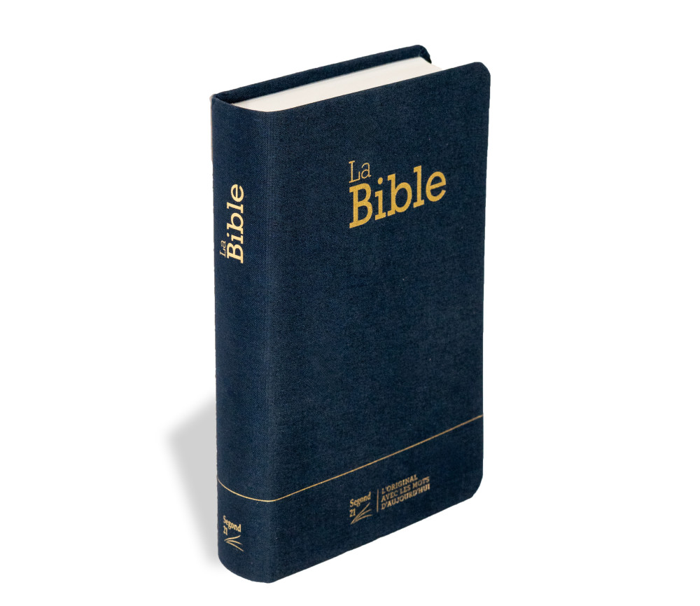 Bible Segond 21 compacte  (Premium style) - Couverture souple bleu marine
