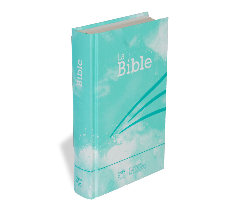 Bible Segond 21 compacte - couverture rigide motif blue turquoise