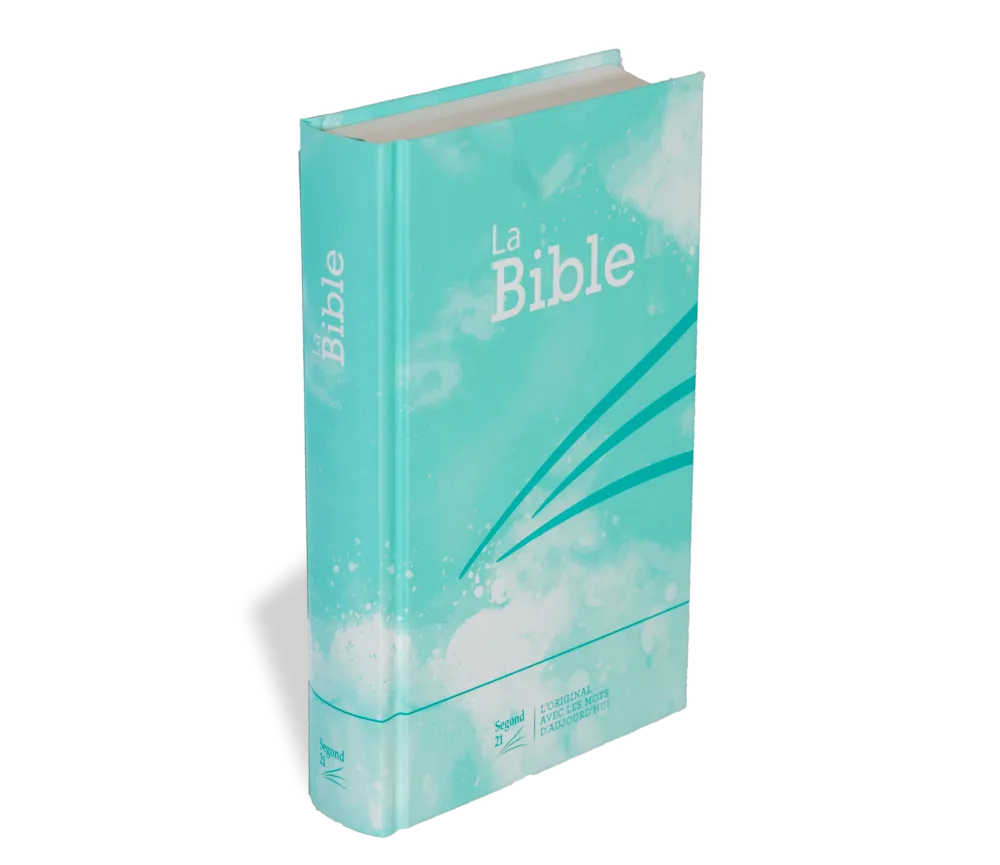 Bible Segond 21 compacte - couverture rigide motif blue turquoise