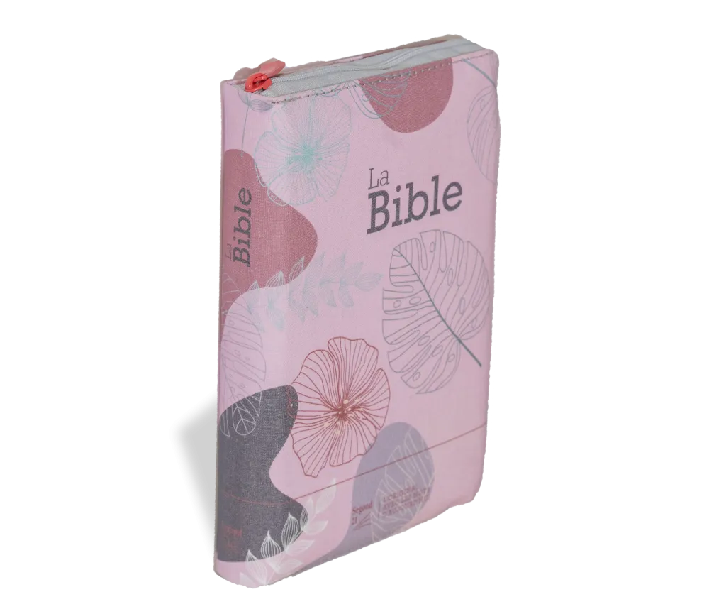 Bible Segond 21 compacte (Premium Style) - couverture souple toilée rose bonbon, avec fermeture éc