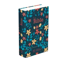 Bible Segond 21 compacte (Premium Style) - Couverture rigide, toilée et matelassée, motif marguerite