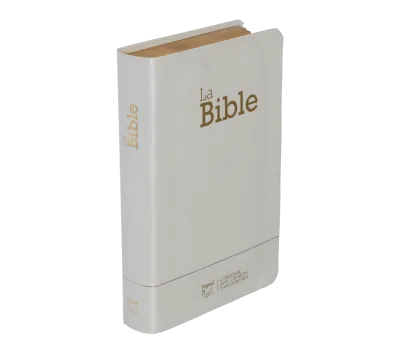 Bible Segond 21 compacte (Premium Style) - couverture souple toile blanche, tranches dorées et ongle