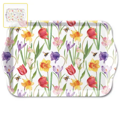 Plateau - Fleurs de printemps