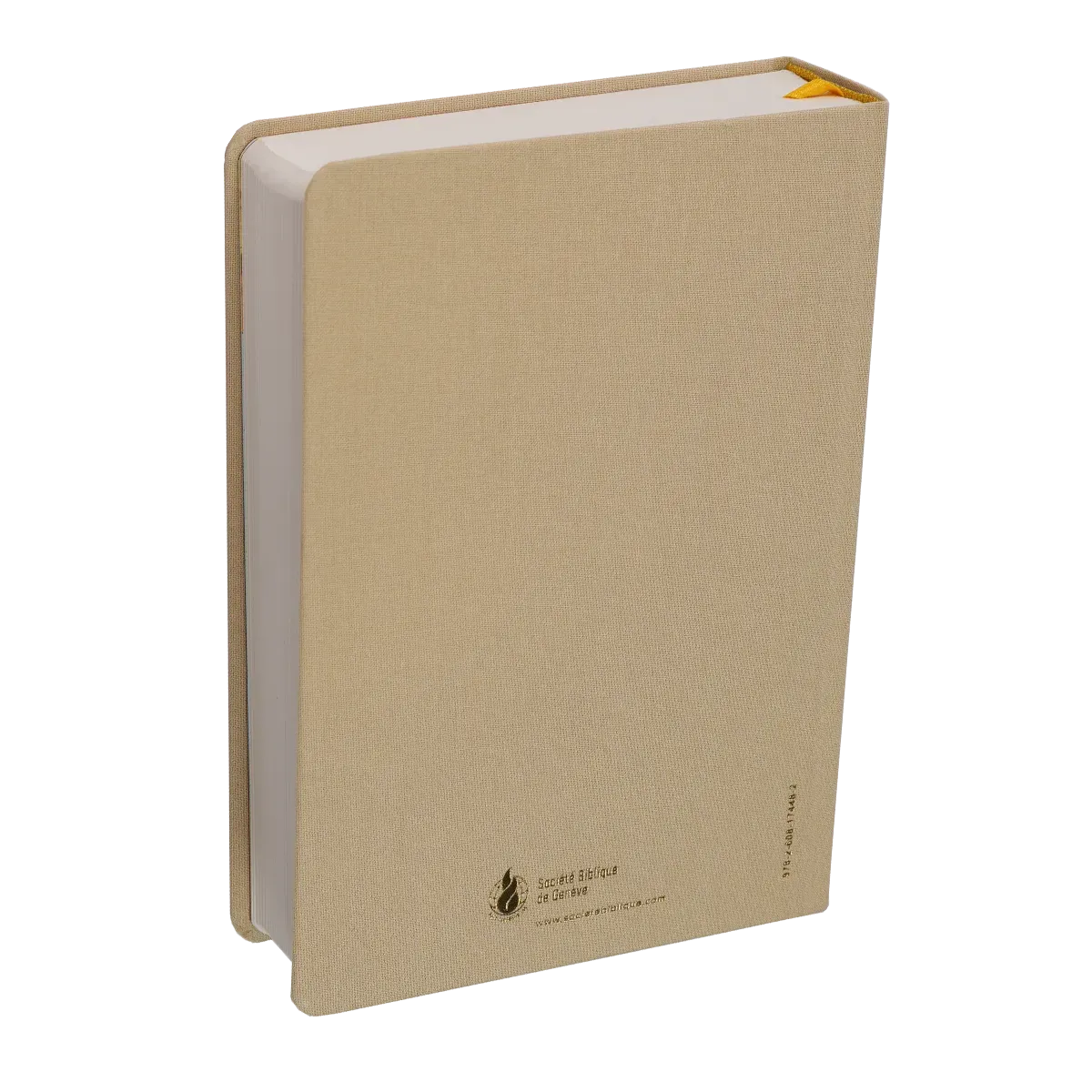 Bible NEG MacArthur semi-rigide, toile beige