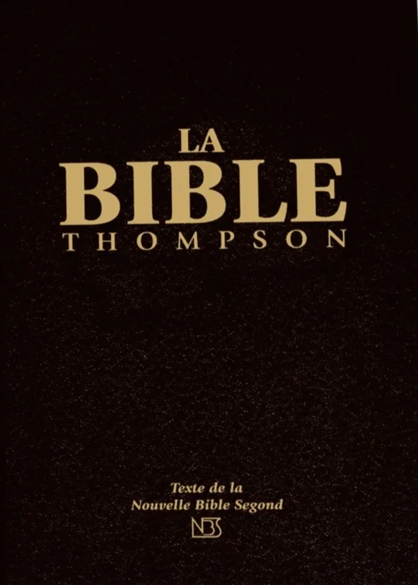 Bible Thompson NBS rigide noir onglets
