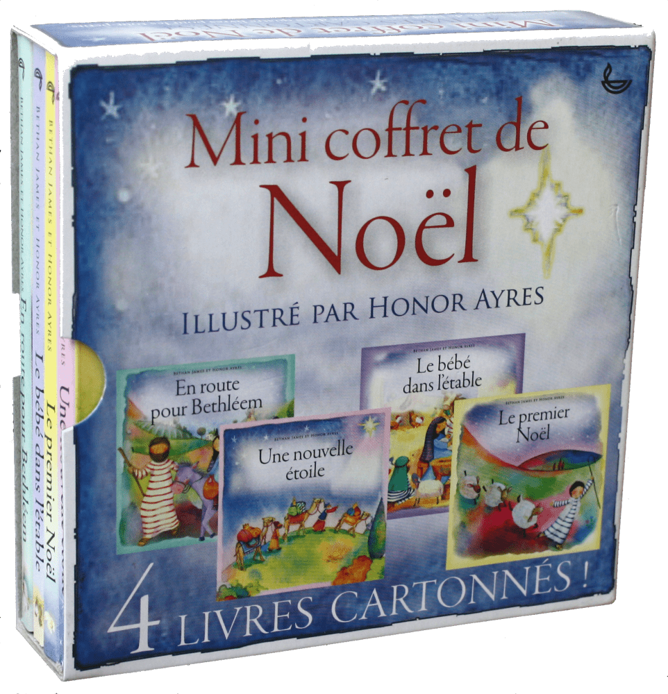 MINI COFFRET DE NOEL - 4 LIVRES CARTONNES