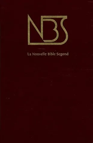 Bible NBS similicuir bordeaux tranche or