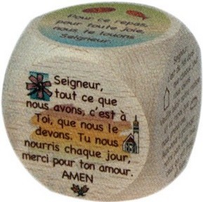 Cube de prière pour le repas