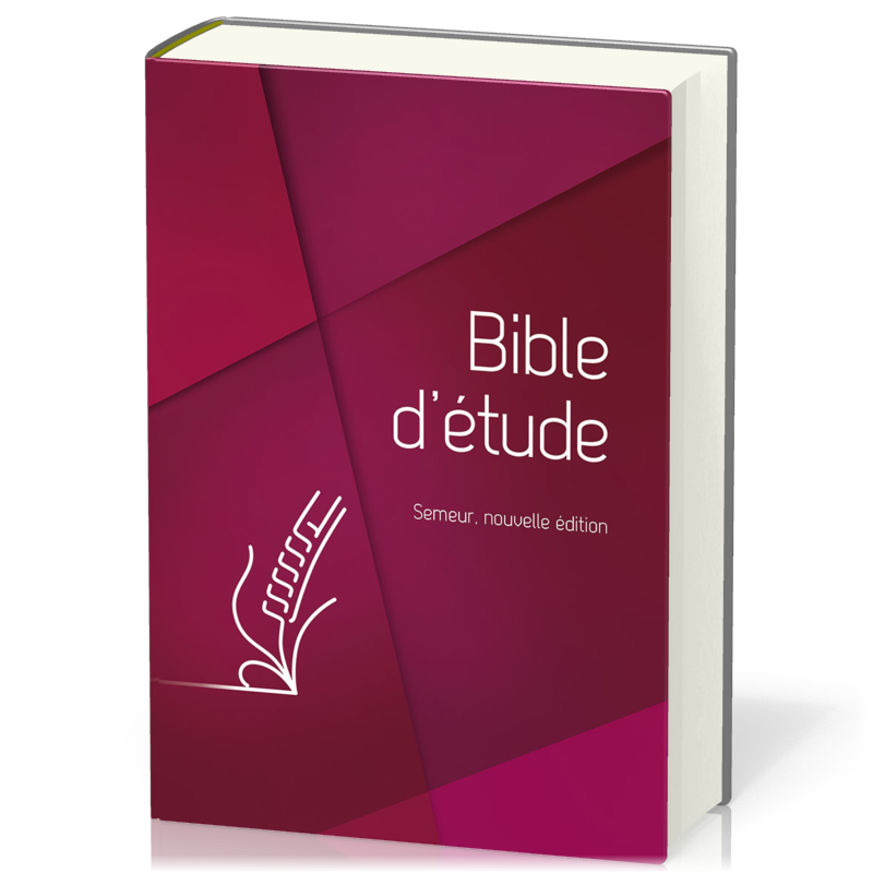 Bible du Semeur 2015 étude rigide rouge