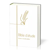 Bible du Semeur 2015 étude rigide blanc tranche or