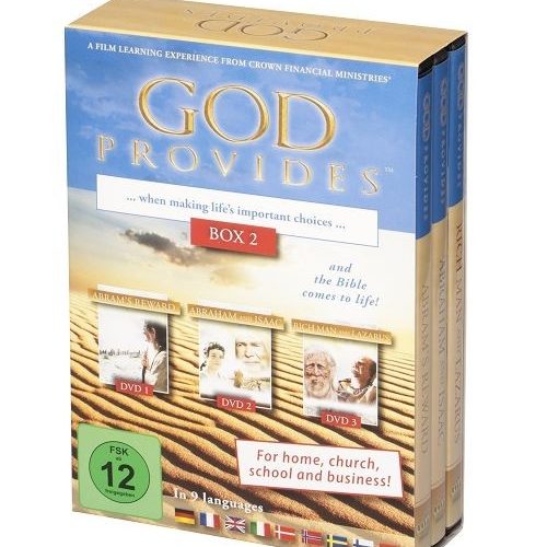 GOD PROVIDES "DIEU POURVOIT" BOX 2, 3 DVD, RECOMPENSE D'ABRAM-ABRAHAM ET ISAAC-HOMME RICHE ET LAZARE