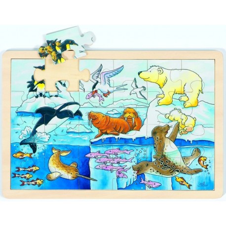 Puzzle - Animaux polaires - 24 pièces - 20x30 cm