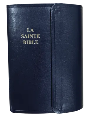 Bible Segond 1910 compacte, semi-rigide, similicuir fermeture pression