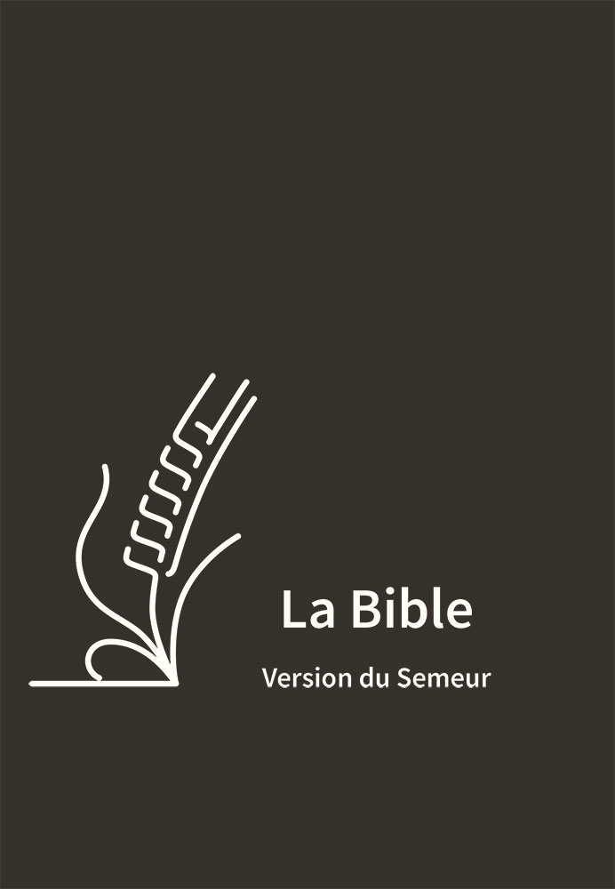 Bible Semeur 2015, couverture skivertex semi-souple noire, avec zip