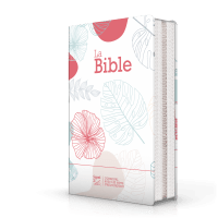 Bible Segond 21 compacte (premium style) - couverture souple toilée motif fleuri, avec fermeture éc