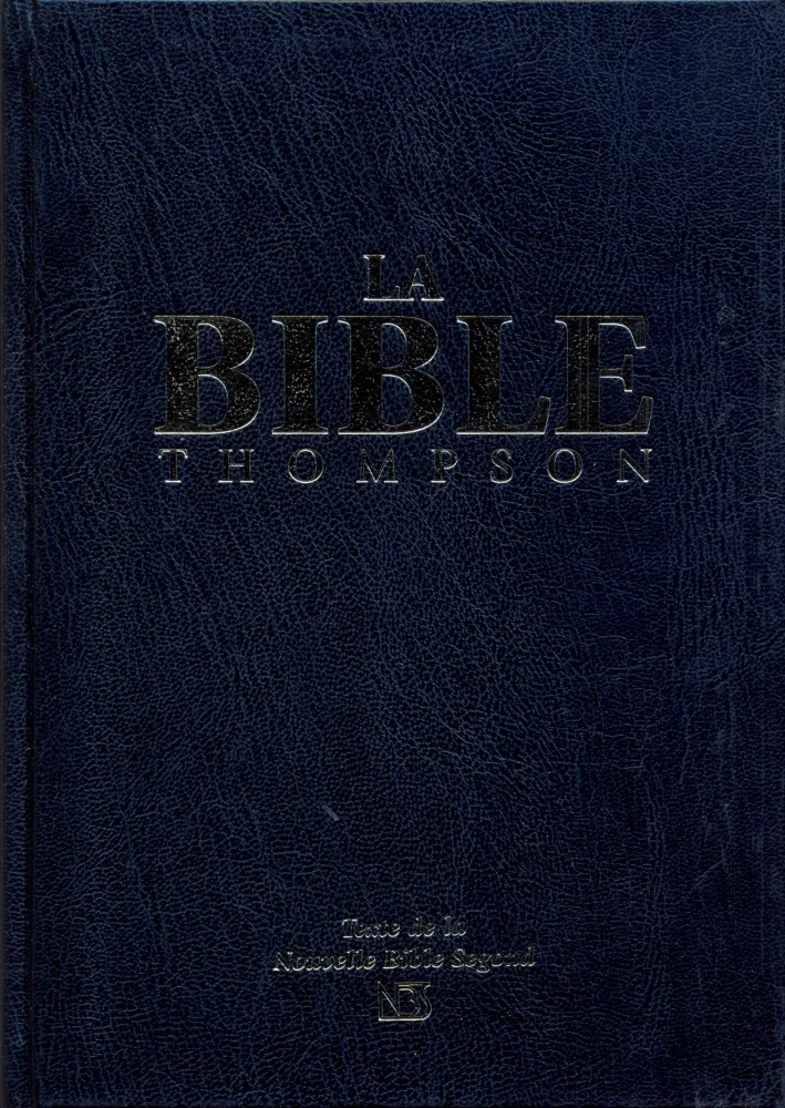 Bible Thompson NBS rigide noir onglets