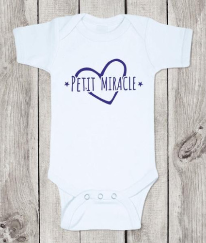 Body bébé "Petit miracle" - taille 3-6 mois