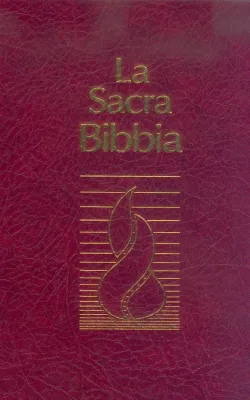 ITALIEN - BIBLE - MINI - RELIEE - GRENAT
